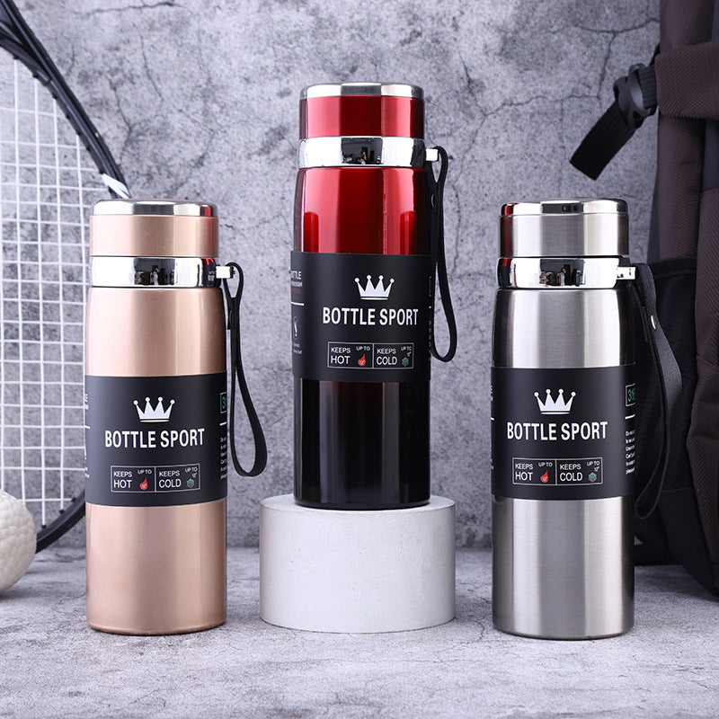 Slim Stainless Steel Water Bottle Premium Quality Long Lasting Insulation Leakproof Design 1000ml