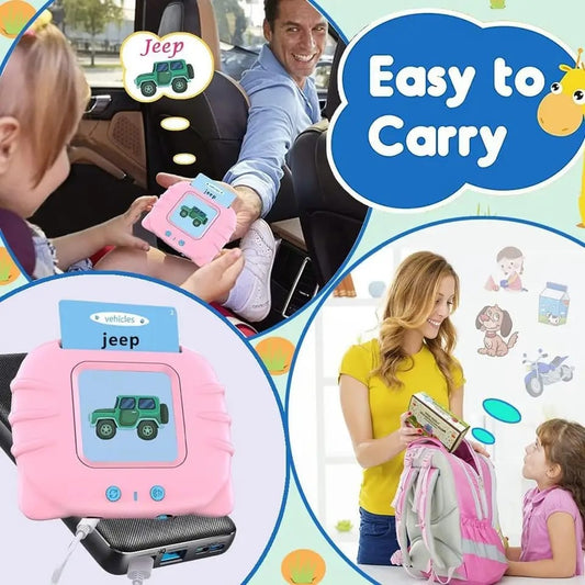 Audible Flash cards Baby Reading Machine for kids early learning English | Montessori Toddlers Gifts