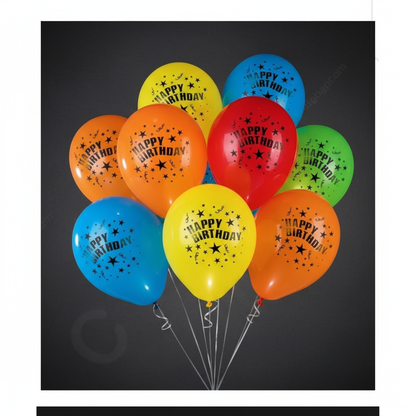 5Pcs Light Up LED Balloons HBD – Glowing Party Balloons for Birthday, Anniversary, Wedding, New Year, and Celebration Decoration