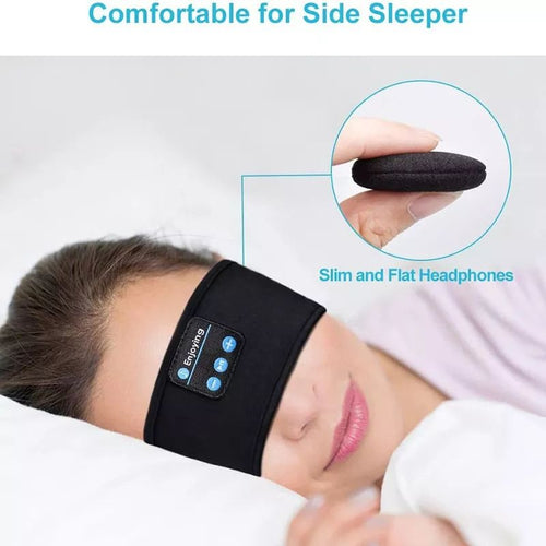 Wireless Bluetooth Music Headband With Built-In Headphones