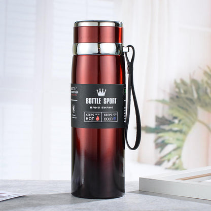 Slim Stainless Steel Water Bottle Premium Quality Long Lasting Insulation Leakproof Design 1000ml