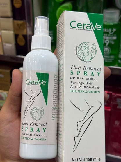 Green CeraVe Hair Removal Spray -  For Men And Women - 150ML