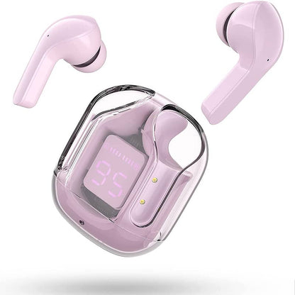 Air 31 Original Wireless Earbuds Bluetooth Earphones - Transparent HIFI Headphones With LED Power Digital Display And Stereo Sound (Random Color)