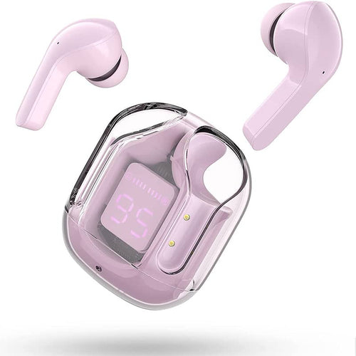 Air 31 Original Wireless Earbuds Bluetooth Earphones - Transparent HIFI Headphones With LED Power Digital Display And Stereo Sound (Random Color)