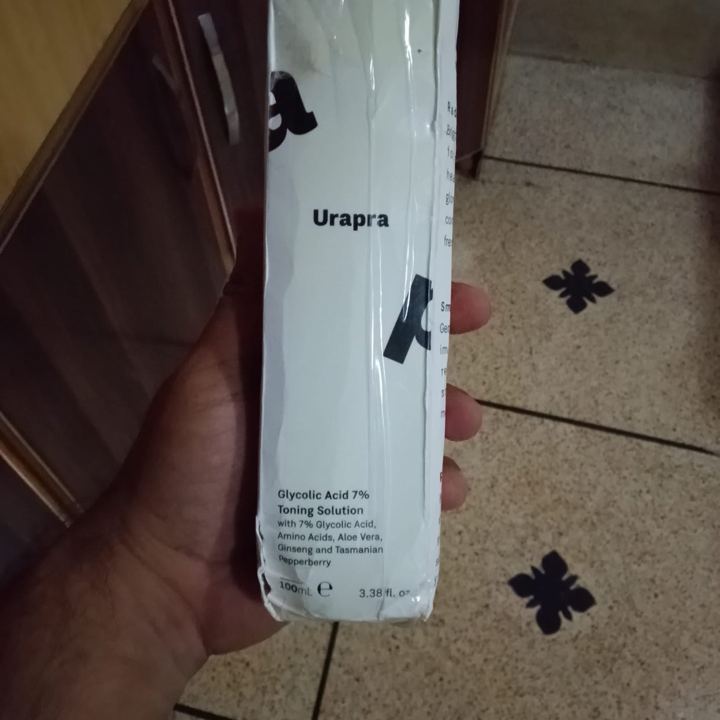 Urapra Glycolic Acid 7% Toning Solution - Skincare Product Designed For Exfoliation And Skin Toning Routine - 100ML