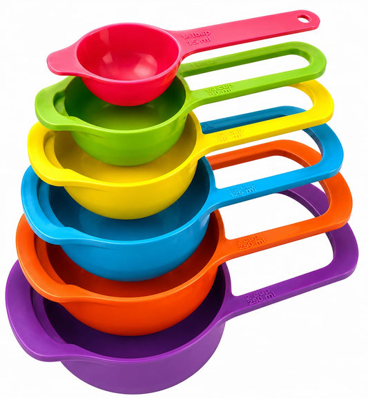 High Quality Measuring Spoon Set 6Pcs Measuring Cup And Spoon For Kitchen Baking And Cooking