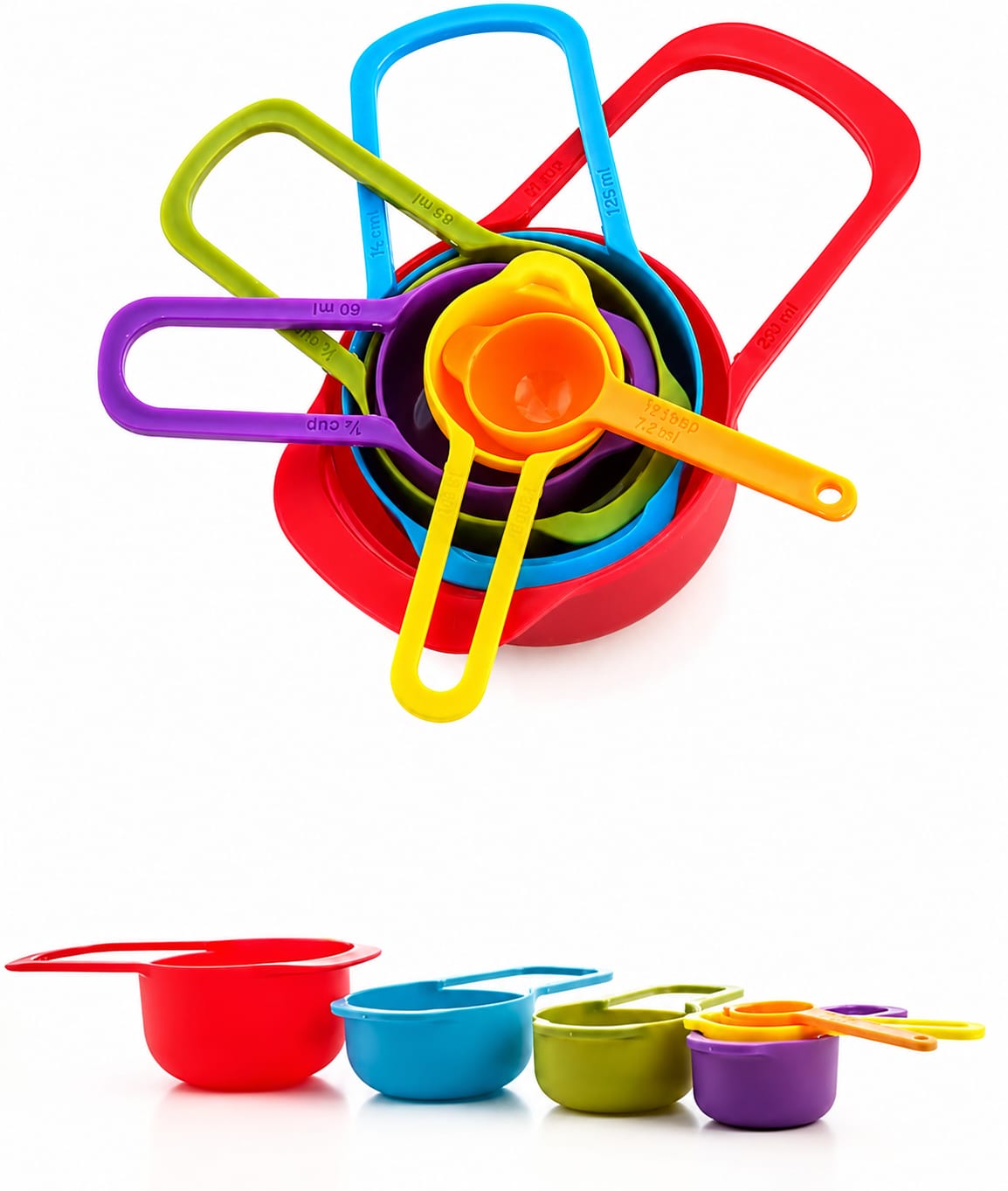High Quality Measuring Spoon Set 6Pcs Measuring Cup And Spoon For Kitchen Baking And Cooking
