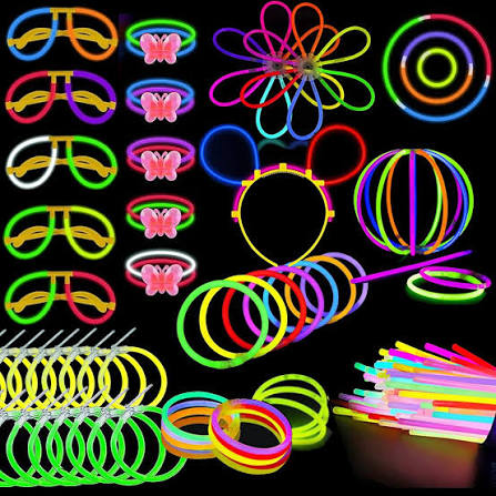 Swim Premium Glow Sticks Party Pack (50pcs in 1 Box) – 8 Hours Long-Lasting Glow