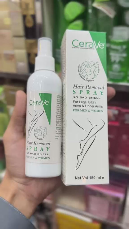 Green CeraVe Hair Removal Spray -  For Men And Women - 150ML
