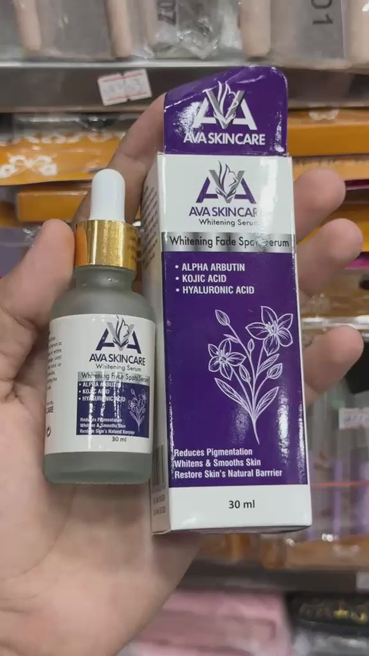 AVA Skin Care Whitening Fade Spots Serum - Advanced Brightening Treatment To Reduce Dark Spots Uneven Skin Tone And Promote Radiant Complexion - 30ML