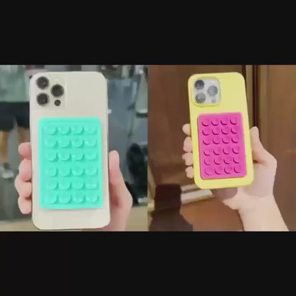 Double Side Silicone Suction Pad Phone Holder Self - Adhesive Rubber Suction Holder Silicon Square Phone Case Silicon Pad For Phone