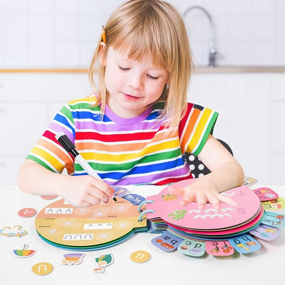 My Alphabet Busy Book – Interactive Learning Kit for Kids with Magnetic, Activity Pages