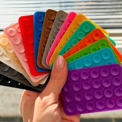 Double Side Silicone Suction Pad Phone Holder Self - Adhesive Rubber Suction Holder Silicon Square Phone Case Silicon Pad For Phone