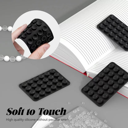 Double Side Silicone Suction Pad Phone Holder Self - Adhesive Rubber Suction Holder Silicon Square Phone Case Silicon Pad For Phone