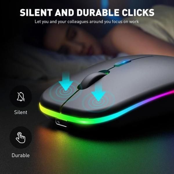 HP W10 Wireless Mouse - Slim Silent Stylish 2.4GHz Wireless